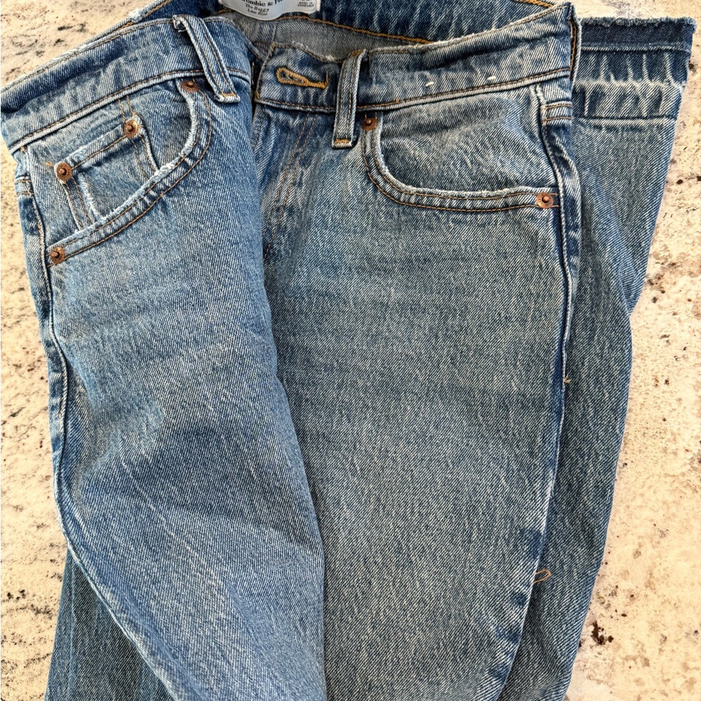 Abercrombie & Fitch Light Blue Straight Leg Jeans